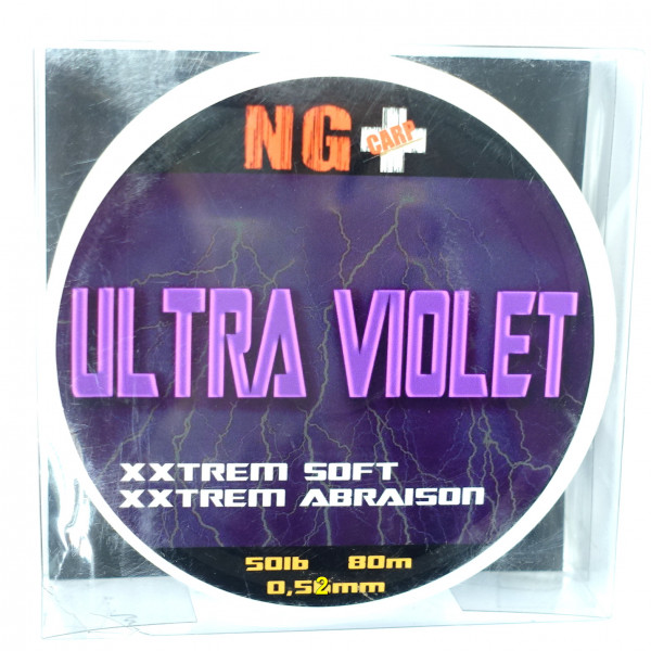NG Carp Shockleader Mono 0.52 mm (Ultra Violet / Transparent)