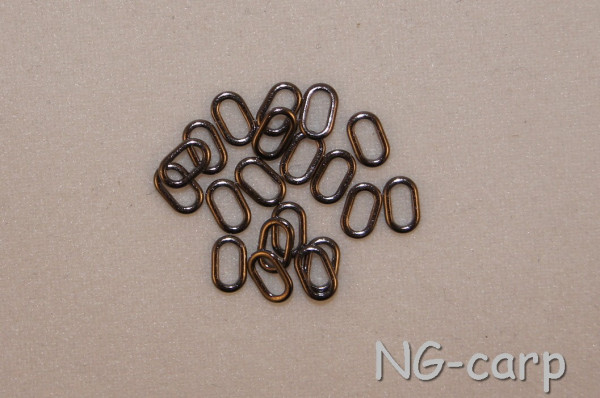 NG Carp Rig Rings Steel Oval (Grösse 2x3 mm)